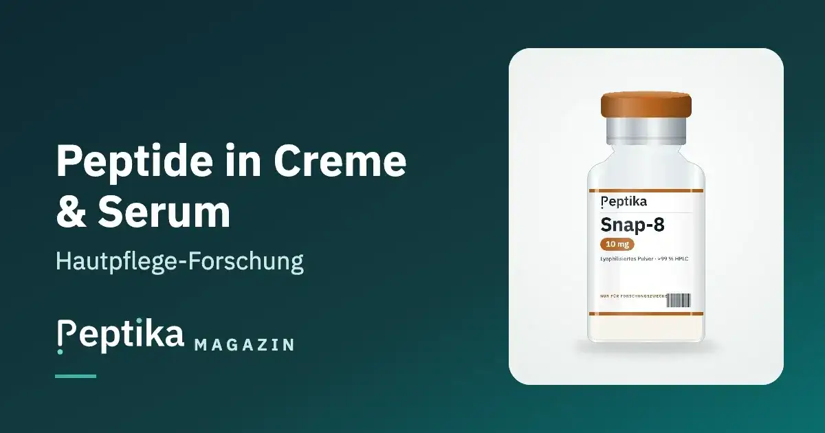 Peptide in Creme und Serum: Welche Peptide in der Hautpflege untersucht sind